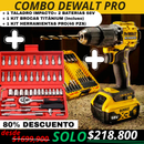 🔥 ¡COMBO PRO DEWALT 2025 – EDICIÓN LIMITADA! Taladro  Impacto + 2 Baterías Power 2.0 + 46 Herramientas de Alto Rendimiento 🎁 ¡Incluye Kit de Brocas Titanium GRATIS solo por HOY! ⏳ ¡Oferta por tiempo limitado – Paga al recibir!