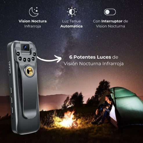 📹 SpyCamPRO 2025 – Cámara 180° con Reducción de Ruido 🔇 HD 1080P | 🕵️‍♂️ Discreta, 💪 potente, ✅