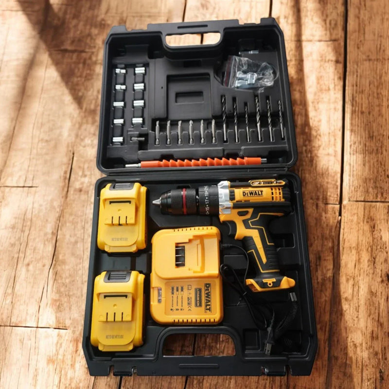 🔥 ¡COMBO PRO DEWALT 2025 – EDICIÓN LIMITADA! Taladro  Impacto + 2 Baterías Power 2.0 + 46 Herramientas de Alto Rendimiento 🎁 ¡Incluye Kit de Brocas Titanium GRATIS solo por HOY! ⏳ ¡Oferta por tiempo limitado – Paga al recibir!